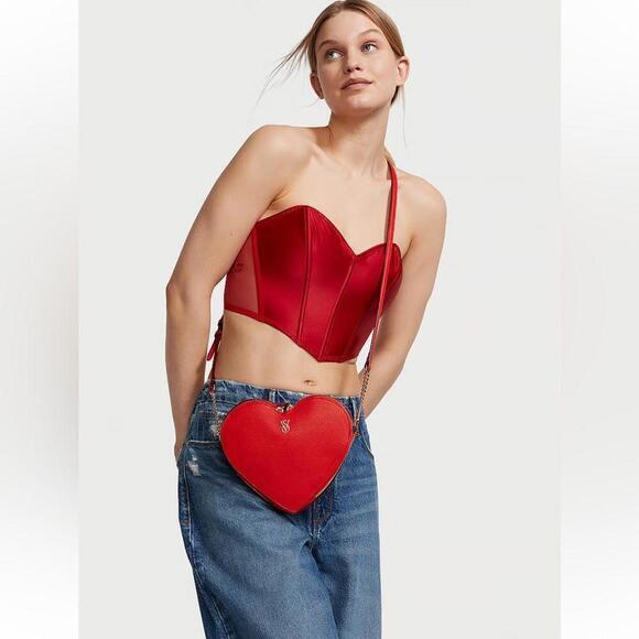 Victorias Secret Heart Crossbody Bag - Picture 3 of 3